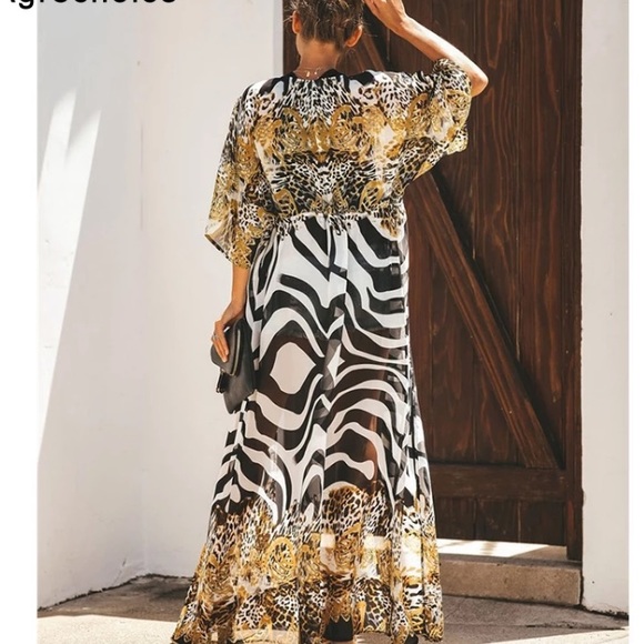 New! Animal Print Cover Up - Picture 6 of 8